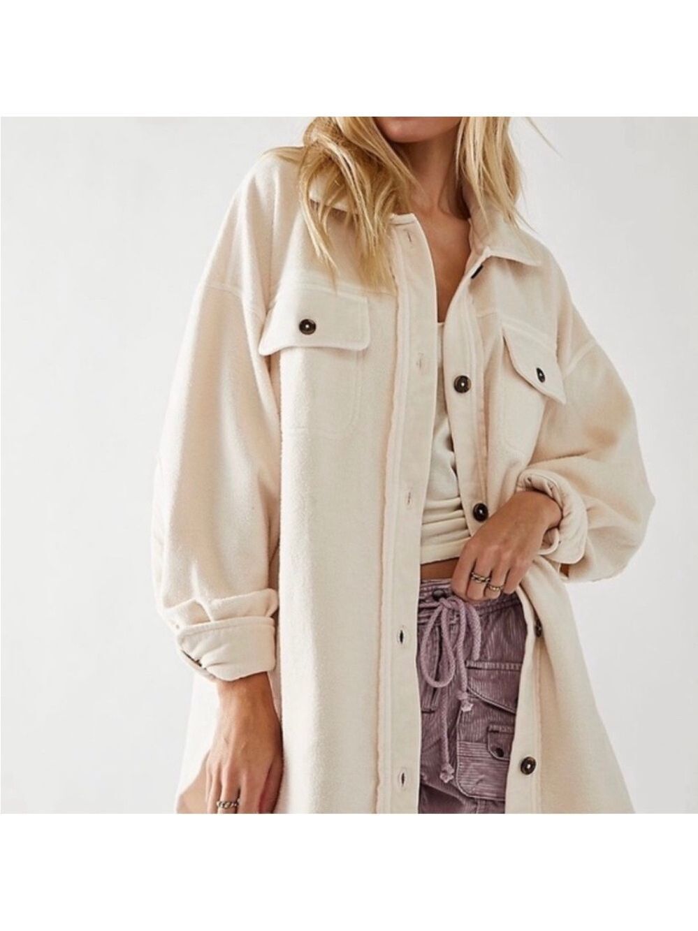 Free People Oversized Boho Festival Ruby Jacket Small